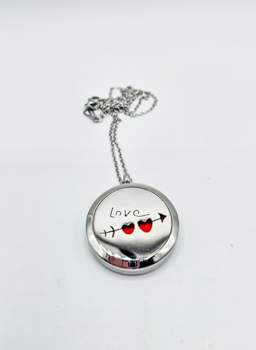 Aromatherapy - LOVE, Diffuser Pendant Necklace